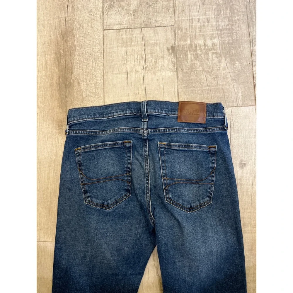 Hollister Epic Flex Slim Straight Jeans Mens 31x32 Medium Wash Blue Denim